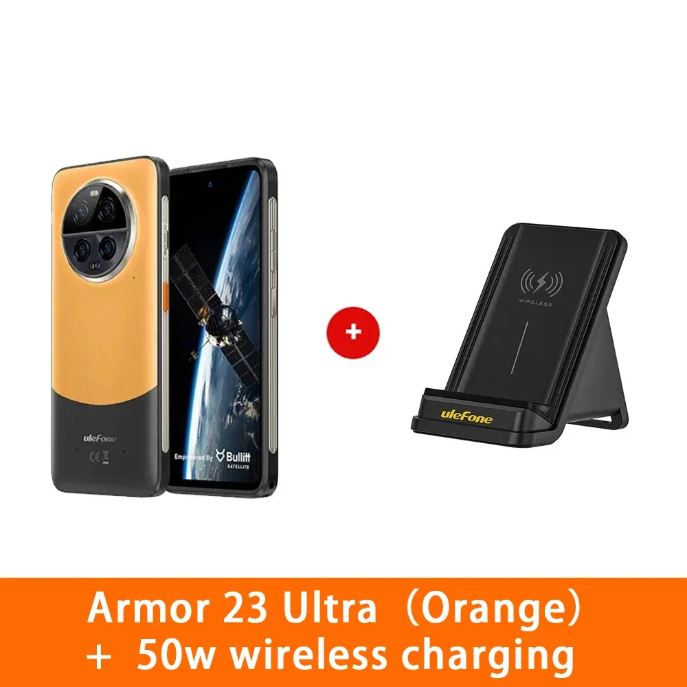 Ulefone Armor 23 Ultra Rugged 5G Smartphones 12GB+512GB 64MP Night Camera 6.78Inch Android 13 Mobile Phone 50W Wireless Charging