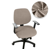 Universal Office Chair Cover Split Armchair Cover Stretch Jacquard Computer Chair Slipcovers Removable Seat Protector Case