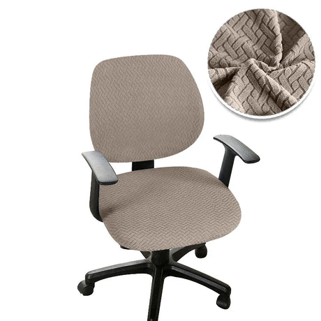 Universal Office Chair Cover Split Armchair Cover Stretch Jacquard Computer Chair Slipcovers Removable Seat Protector Case