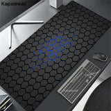 Gaming Mousepads Geometric Black Mousepad XXL Large Mouse Mat Big Desk Pads Non-Slip Stitched Mouse Pad PC Gamer Keyboard Mats