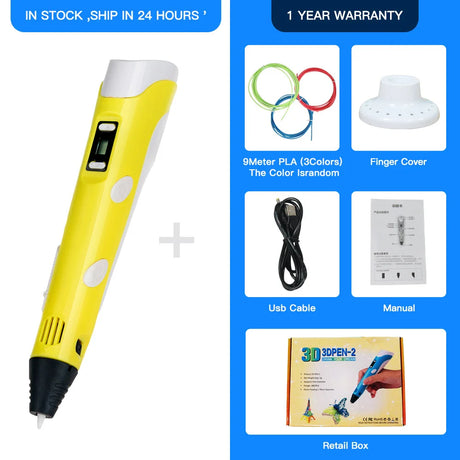 Creative 3D Drawing Pen for Kids – CoLiDo Easy-to-Use 3D Printing Pen with 20 Color PLA Filament Refill Set