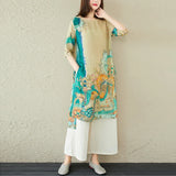 Fashion able Bohemian Indian Pakistani Clothing Cotton Muslim Ethnic Sari Traditional Two Piece Top And Pants