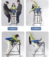 Elderly Walker with Four-Wheel Mobility Aids Stroke Hemiplegia Lower Limbs Rehabilitation Training Walking Assisted Stand