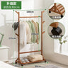 Wooden Boutique Coat Stand Floor Pants Bag Cheap Hotel Clothes Hanger Garden Shoe Shelf Towel Hook Rack Para Ropa Room Furniture