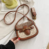 Women Bag 2023 Hot New Fashion Retro Crossbody Bag Luxury Women's Bag Saddle Bag Wide Shoulder Strap Single Shoulder Bag Totes