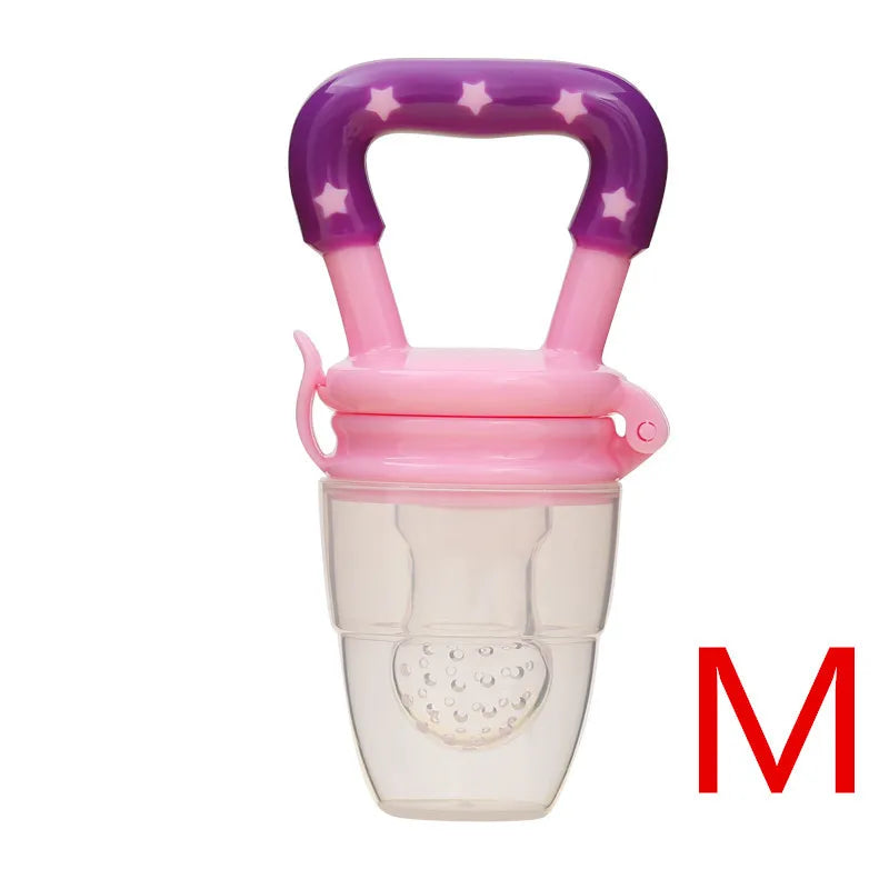 Silicone Baby Fruit Feeder with Cover Baby Nipple Fresh Food Vegetable Supplement Soother Nibbler Feeding Teething Pacifier