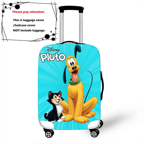 Disney Cartoon Pluto Mickey Thicken Luggage Suitcase Protective Cover Protect Dust Bag Trolley Cover Travel Accessories