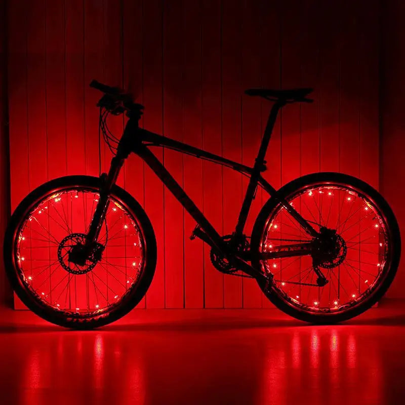 LEDs Light Wheel Rim Spoke Clip Tube Safety Warning Light Cycling Strip Reflective Reflector Bike Accessories