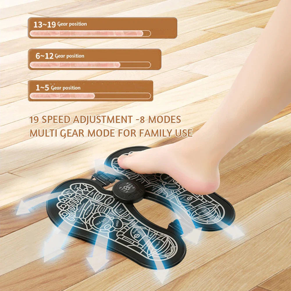 Adjustables Modes Foot Massagers Pad Relieve Foot Fatigue Feet Massage Device For Women Men