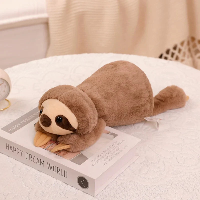 Cute Raccoon Crocodile Sloth Fox Animals Soft Plush Toys Sleeping Pillow Cartoon Stuffed Cushion