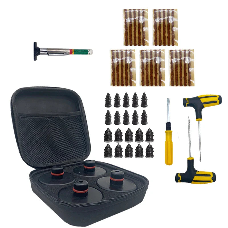 New Car Tire Repair Nail Screw Kit Rubber Floor Lifting Jack Pad Axle Stand Adapter Pucks Tool Chassis For Tesla Model 3 S X Y