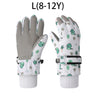 Winter Kids Gloves Thickened Warm Ski Five-Finger Gloves for Children Non-Slip Windproof Boys Girls Snow Accessories 4-12 Years