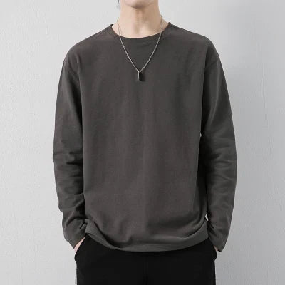 2022 Spring Summer Men Basic Solid Color T-Shirts Mens  Slim Fit Soft Tops Tees Male Oversized Plain TShirts M-5XL