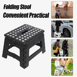 Folding Stool Thickened Plastic Folding Stool Lightweight handheld portable small stool Household adult children outdoor mat