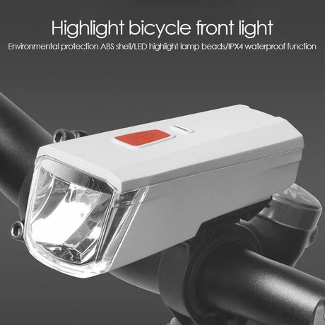 Bicycle Light USB Rechargeable MTB Bike Front Headlight Back Rear Taillight Waterproof Cycling Safety Lamps White