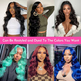 30Inch 13X4 13X6 Transparent Body Wave Lace Front Wig Human Hair for Black Women Pre Plucked 360 Brazilian Lace Frontal Wigs