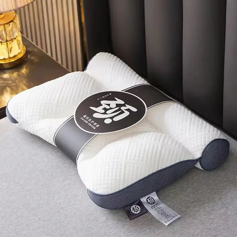 Down Fiber Filled Sleeping Pillow Korea Style Cervical Pillow Orthopedic Soft Pillow Neck Protection Cushion 40X58cm 1PC Bedding