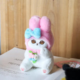 Sanrio Keychain Kuromi Ugly Fish Cat Cinnamoroll Crossdressing Shark Cat Fried Shrimp Plush Toy Kawaii Hello Kitty Bag Pendant