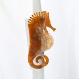 Muweordy 11cm Large Seahorse Hair Clip Marine Series Popular Hair Catches Acetate Hair Claw Exquisite Hair Clips For Women