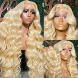 613 Lace Frontal Wigs Human Hair Blonde 13x4 13x6 HD Brazilian Body Wave Transparent Lace Front Human Hair Wigs For Black Women