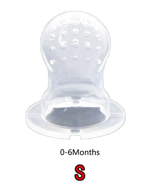 Silicone Baby Fruit Feeder with Cover Baby Nipple Fresh Food Vegetable Supplement Soother Nibbler Feeding Teething Pacifier