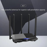 Tenda AC7 Dual Band Wireless AC1200 Router Wifi Range Repeater with 5*6dBi High Gain Antennas Wider Coverage Wi-Fi Extender