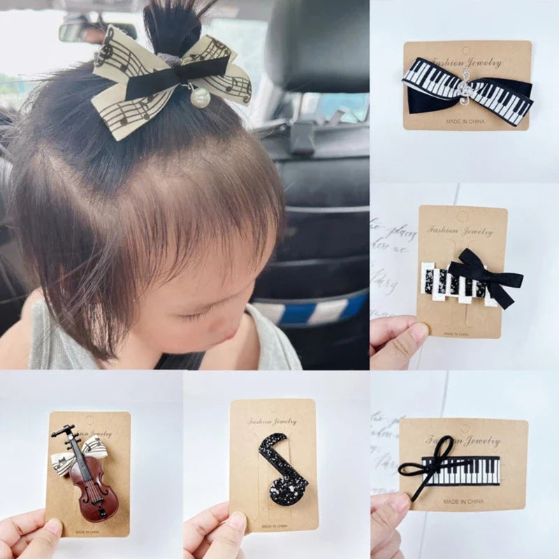 Hairpin Hair Clips Violin Musical Note Hair Clip for Girls Kids Hair Accessories