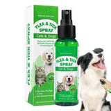 100ml Natural Pet Care Pet Skin Spray Fleas Tick And Mosquitoe Spray For Dog Cat And Home Fleas Control Prevention Removal spray