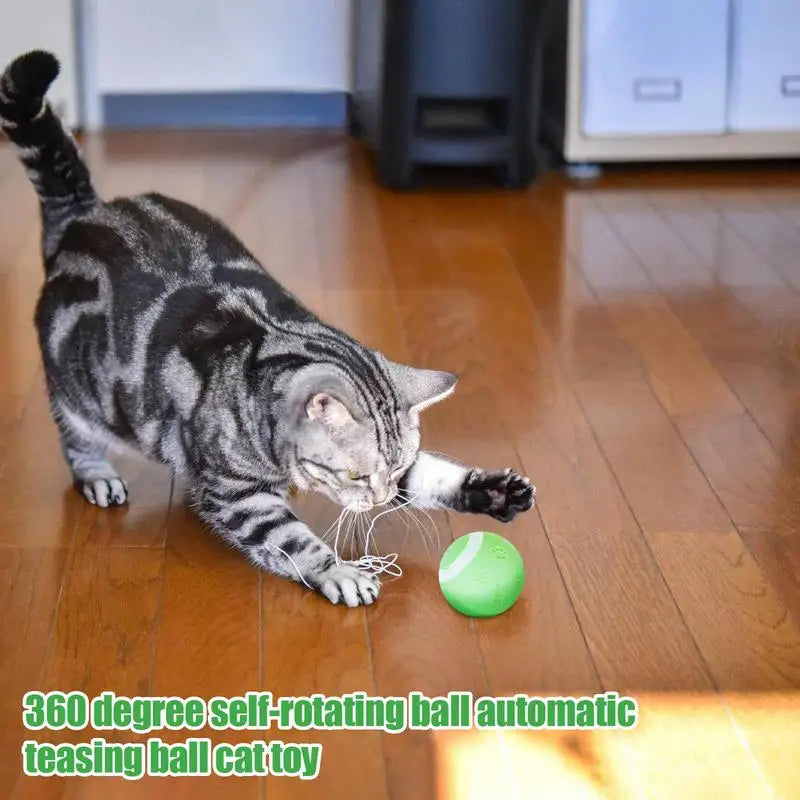 Electric Cat Ball Toy Training Self Moving toy Automatic Rolling Smart Kitten Toy Interactive Playing Toy Indoor Pet Supplies