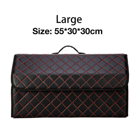 Folding Car Storage Box Large Capacity Auto Trunk Organizer Boxes Leather Waterproof Cars Stowing Tidying Multi-color Interior