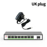 2.5g Switch 100/1000/2500Mbps RJ45 8 Ports 10Gbps SFP+ Slot Simple L2 Managed Network Switch plug and play Hub Internet Splitter