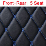 Custom Car Floor Mats for Hyundai Palisade 2020-2023 Years Artificial Leather Phone Pocket Carpet Interior Car Accessories