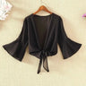 Korean Solid Chiffon Transparent Sunscreen Shawl Female Summer Air Conditioned Blouse Cardigan Neck Guard Cloak Silk Scarf R13