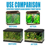 50g Fish Tank Cleaning Powder Algae Removal Agent Spoon Tank Moss Remover Aquarium Cleaning Powder Sludge Destroyer Pond Cleaner