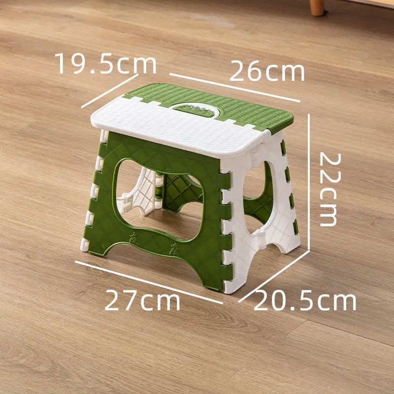 Thickened Plastic Folding Furniture Stool Portable Mini Outdoor Adult Children Chair Bench Train Maza Change Shoe Fishing Stool