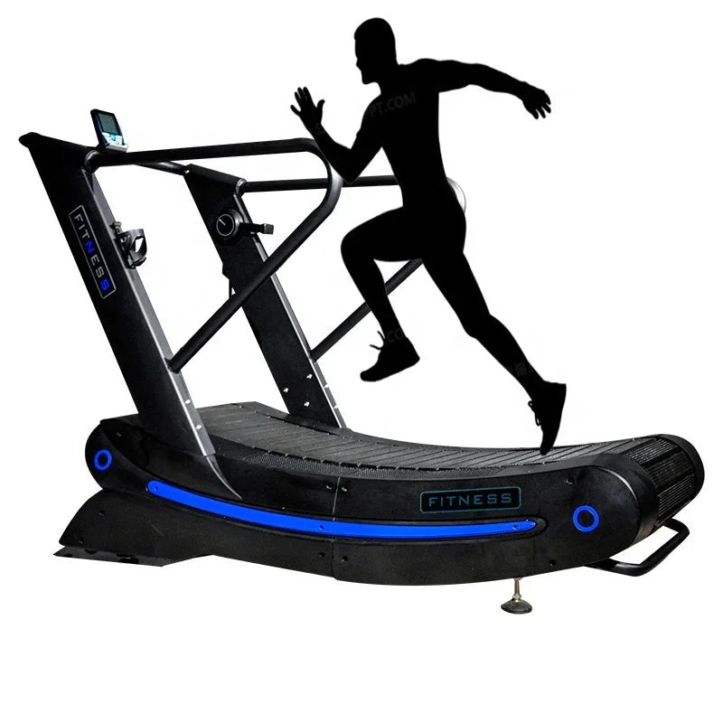 Wholesale unpowered curved treadmill and lowest noise self-unpowered running machine