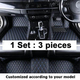 Custom Made Leather Car Floor Mats For Toyota Land Cruiser Prado 120 2003 2004 2005 2006 2008 Carpets Rugs Foot Pads Accessories