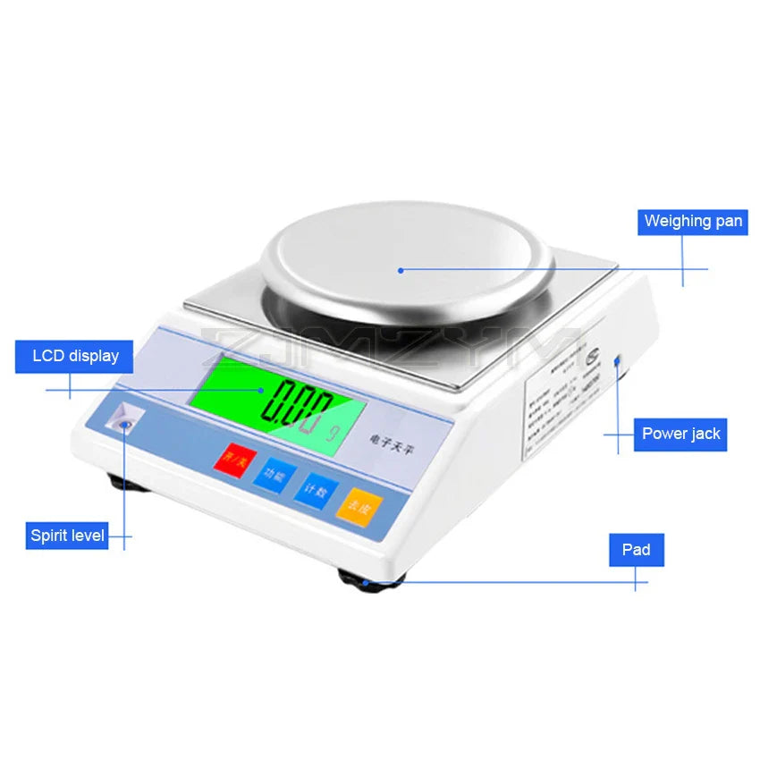 300/600/1000g Electronic Balance High Precision 0.01g Digital Electric Jewelry Gram Gold Gem Coin Lab Bench Balance Scale BT457B