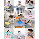 3 in1 Baby Bib Table Cover Dining Chair Gown Waterproof Saliva Towel Burp Apron Food Feeding towel Gown/tray/storage bag