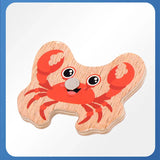 Wooden Magnetic Fshing Toy Marine Life Cognition Fish Rod Toys Children Early Educational Parent-child Interactive Board Game