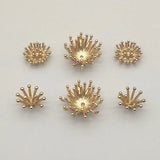 New Arrival! 100pcs Copper Flat Base Flower Centers For Handmade Necklace/Earrings DIY Parts Jewelry Findings&Components