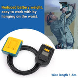 For Makita/Bosch /Milwaukee/DeWalt 18v lithium Batteries and tools Battery Extension Cord Hot EU plug Tool Suitable