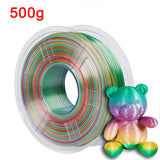 Silk Colorful 3D Printer Filament PLA Rainbow 3D Printing Materials 1.75mm Sublimation Universe Forest Candy Macaron Series pla