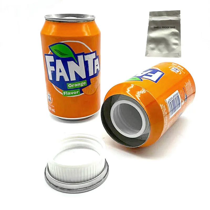 Stash Can Soft Drink Diversion Safe Hidden Jar With A Food Grade Smell Proof Bag