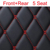 Custom Car Floor Mats for Hyundai Palisade 2020-2023 Years Artificial Leather Phone Pocket Carpet Interior Car Accessories