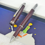 PPS Le Petit Prince 163 Dark Blue Rollerball Ballpoint Pen Luxury MB Stationery With Serial Number Little Prince + Leather Pouch