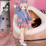 DBS 1/4 BJD Dream Fairy Casual Doll  ANIME TOY Figure Carton Mechanical Joint Body Collection Including Clothes Shoes wig 40cm