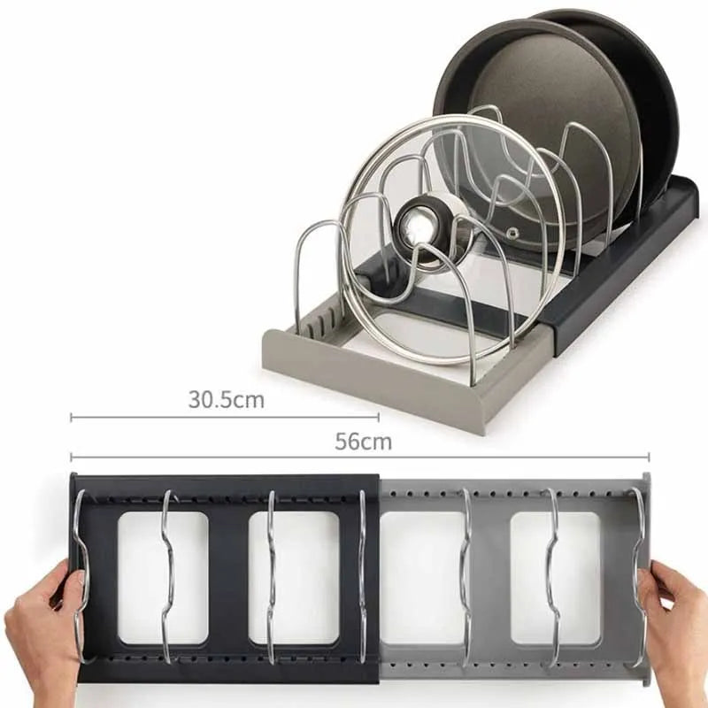 Kitchen Accessories Pot Rack Pot Pan Kitchen Organizer For Storage Cabinet Kitchen Holder Pans Pots Lid Organizer Rack