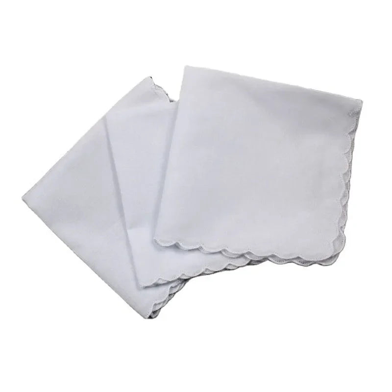 5Pcs/lot Solid lace cotton Lady Handkerchiefs Women girl Handkerchief Children saliva Towel For Birthday Party Christmas gift