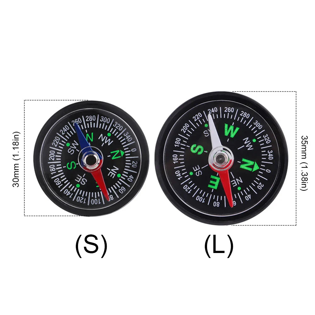 Handlebar Compass Lightweight Hiking Compass Waterproof Motorcycle Compass Dustproof S/L Multi-Purpose for Bicycle/Motorcycle